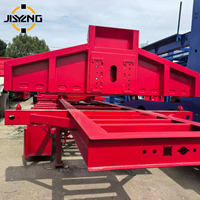 Semi-remorque squelette porte-conteneurs 3 essieux 40 pieds pour transport de conteneurs maritimes 20/40 pieds en terminal portuaire