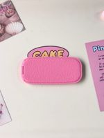 Nouveauté : Miroir de maquillage pliable en similicuir avec support adhésif pour téléphone, utilisation horizontale et verticale