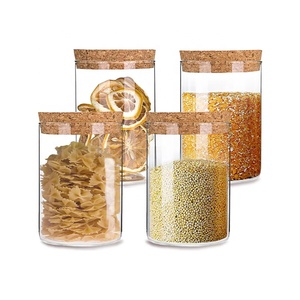 Nhà Máy <span class=keywords><strong>Handmade</strong></span> Thủy Tinh Borosilicate Lưu Trữ Jar Nhà Bếp Kín Thực Phẩm Lưu Trữ Glass <span class=keywords><strong>Container</strong></span> Với Nút Chai Nắp Cho Ngũ Cốc - Product Image 5