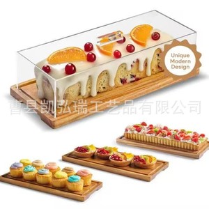 ชั้นวางขนมหวานไม้ดีไซน์สร้างสรรค์, ของตกแต่งงานเลี้ยง, ขนมปัง, ขนมอบ, จานเค้ก, ฝาครอบใส, จานผลไม้และของว่าง - Product Image 1