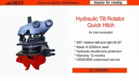 Attache rapide hydraulique pivotante à 360° pour excavatrice SANY SY16C SY26U, modèle Nordic Market Preferred