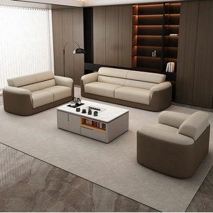Factory Cheap Leather Conference <strong>Room</strong> Sofa <strong>Set</strong> Boss Reception And Reception Office Sofa With Metal Frame - Product Image 2