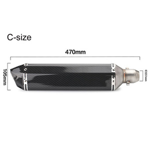 Vente en gros usine – Pot d'échappement <span class=keywords><strong>universel</strong></span> Akrapovic 51 mm en fibre de carbone pour moto, avec <span class=keywords><strong>DB</strong></span> <span class=keywords><strong>Killer</strong></span> modifié - Product Image 6