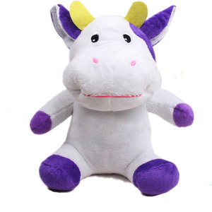 Bán Buôn Giá Rẻ Dễ Thương Bò Sang Trọng Đồ Chơi Thời Trang Mềm Sang Trọng Màu Tím Bò Nhồi Bông Đồ Chơi - Product Image 2