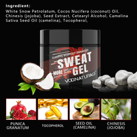 Gel Minceur à l'Huile de Coco Marque Blanche, Activateur Naturel d'Entraînement, Gel Chaud pour l'Exercice, Crème Brûle-Graisse pour la Perte de Poids