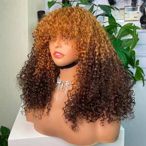 วิกผม T30บริสุทธิ์270กรัม/4 # 100% วิกผมขอบลอน SDD Pixie แบบม้วน250% ผมจากเวียดนาม - Product Image 1