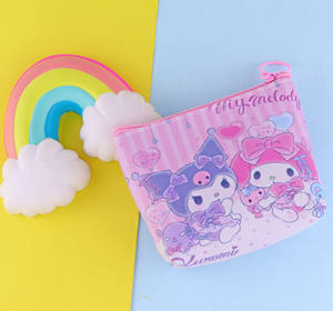 กระเป๋าใส่เหรียญลายการ์ตูนเด็กผู้หญิงขนาดเล็กมีซิปน่ารัก Kuromi Melody สำหรับเด็กกระเป๋าสตางค์ - Product Image 2