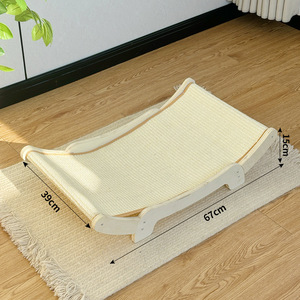 Grenzüberschreitendes Bestseller-Sisal-Katzenbett: Sommer-Hängematte, abnehmbar, waschbar, Liege, Kratzbaum, Campingbett - Product Image 5
