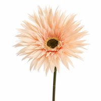 Fleur artificielle réaliste en polyester, motif marguerite araignée, tige de 10 cm (3,9 pouces), tête de 40 cm (15,7 pouces), 6 couleurs, pour mariage d'automne, vente en gros