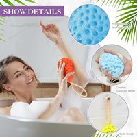 Éponge konjac naturelle biodégradable pour le corps, éponge de bain pour bébé