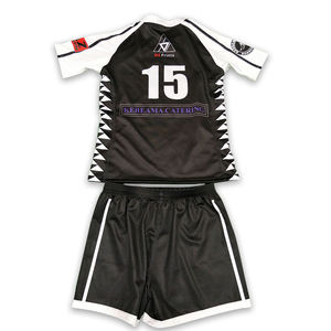 Conjunto de uniforme de rugby personalizado Ropa deportiva transpirable con diseño de patrón de sublimación Jersey y pantalones cortos del equipo - Product Image 3