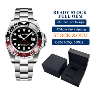 Reloj de Lujo para Hombre con Logotipo Personalizado de Alta Gama, Diseño de Esfera Personalizada, Movimiento Automático Confiable NH34, GMT - Product Image 1