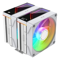 Jungle Leopard KF620 avec affichage numérique Refroidisseur d'air 6 tuyaux 12cm ARGB Light PWM Contrôle de la température Ordinateur de bureau Ventilateur CPU