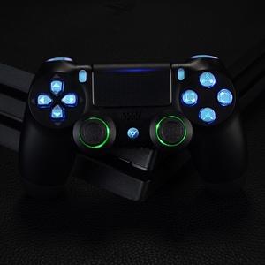 Extremerate Customized <b>Flash</b> <b>Light</b> Led Mod Kit With Clear Buttons Sets for PS4 Controller - Product Image 4