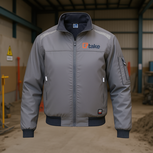 Giacca da Lavoro Traspirante Ttake, Modello Bomber, Grigia, Taglia S, da <span class=keywords><strong>Uomo</strong></span> - Product Image 3
