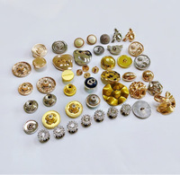 Boutons en alliage de zinc écologiques de haute qualité, 15 mm, forme personnalisable, logo en relief, élégants, classiques, mode, vêtements