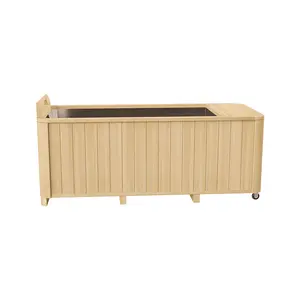 New Design Wooden Outdoor Wood Cold Plunge Tub Ice Bath Tube 1m Recovery Tubs General Bath Barrel