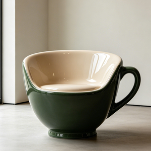 Novelty FRP Coffee Cup Chair Giant Mug Shaped Seat for Unique Design Restaurant Accent Chair Cafe Shop Public <b>Seating</b> - Product Image 1