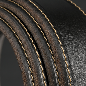Men's Fashionable Cow Hide Genuine Leather Designer Stitching Design High Quality Luxury Business Casual Style Custom <b>Belt</b> - Product Image 6