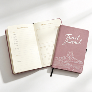 Diario de Viaje PU Mountain, Cuaderno de Tapa Dura con Logotipo Personalizado, Agenda A5, Libreta de Notas, Regalo - Product Image 2