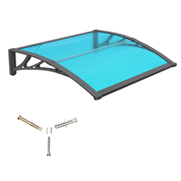 Auvent de terrasse de dalle creuse de polycarbonate de cadre de plastiques de preuve UV pour la fenêtre de maison