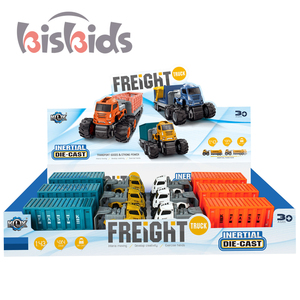 Venta caliente niños aleación inercia potencia Diecast vehículo Tractor contenedor coche cerca Animal remolque cuatro ruedas vehículo transporte juguete - Product Image 5