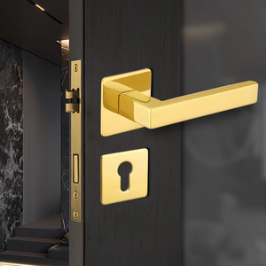 Venta directa <span class=keywords><strong>de</strong></span> fábrica, juego <span class=keywords><strong>de</strong></span> cerradura <span class=keywords><strong>de</strong></span> puerta con manija <span class=keywords><strong>de</strong></span> oro <span class=keywords><strong>magnética</strong></span> Simple, llaves y manijas <span class=keywords><strong>de</strong></span> puerta <span class=keywords><strong>de</strong></span> acero inoxidable - Product Image 3