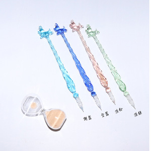 <span class=keywords><strong>Pluma</strong></span> de Tinta de Vidrio Popular con Diseño de Flor de Cerezo Oriental, Ideal para Principiantes y Profesionales, con Empaque Personalizado Disponible - Product Image 4