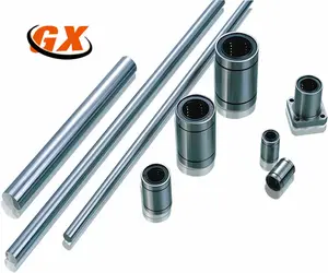 GX-लाइनर शाफ्ट CK45 क्रोम मढ़वाया हाइड्रोलिक पिस्टन रॉड 10mm-120mm H8