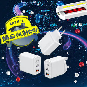 Chargeur GaN double port 50W PD, charge super rapide 5.0 pour Samsung et <span class=keywords><strong>iPhone</strong></span> 16 15 <span class=keywords><strong>14</strong></span> 13 12 11 <span class=keywords><strong>Pro</strong></span> <span class=keywords><strong>Max</strong></span>, <span class=keywords><strong>sortie</strong></span> 5V/2.4A - Product Image 3