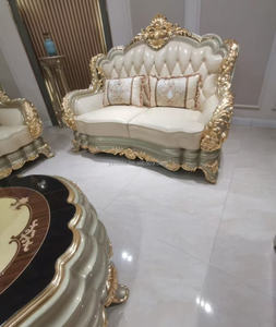 Villa classico antico <span class=keywords><strong>Vintage</strong></span> <span class=keywords><strong>curvo</strong></span> tappezzeria vittoriana antico <span class=keywords><strong>Vintage</strong></span> Beige pelle Chesterfield <span class=keywords><strong>divano</strong></span> antico imbottito antico - Product Image 5