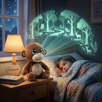 Peluche singe multilingue, contrôle par application intelligente, dialogue IA 4G, jouet éducatif en peluche, lavable, OEM, unisexe, Cuteyeah