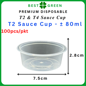 Cấp thực phẩm PP nhựa nước sốt cup với nắp | T2 (80ml) & T4 (110ml) | tròn | tùy chỉnh | rò rỉ bằng chứng | lò vi sóng an toàn - Product Image 5