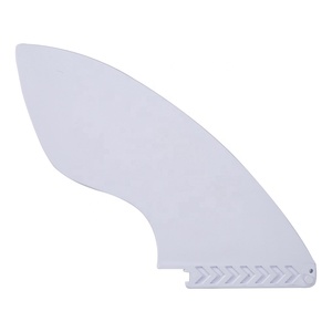 Aletas de surf al por mayor de fábrica, aleta de plástico de una sola pestaña blanca, accesorios SUP para surfear, diseño de 9 aletas de una sola pestaña para versátiles usos. - Product Image 1