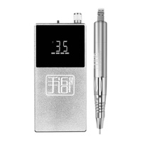 Lime à ongles électrique rechargeable professionnelle sans chauffage pour le retrait du gel, le polissage et l'élimination des cuticules, portable pour pédicure
