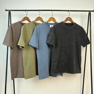 เสื้อยืดทรงบ็อกซี่ ยี่ห้อ Topshow Streetwear คุณภาพสูง ผ้าคอตตอนหนานุ่ม สไตล์ดิสเทรส  แบบเรียบๆ ไม่มีลาย  ฟอกสีแบบ Acid Wash  รับสกรีนลายตามสั่ง - Product Image 5