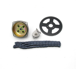 <span class=keywords><strong>Kit</strong></span> d'embrayage en acier 6T avec cloche de boîtier + chaîne T8F + pignon 54T pour quad de poche 49cc, moto tout-terrain, VTT - Personnalisé en usine - Product Image 1