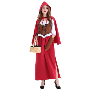 Disfraz de Caperucita Roja para mujer al por mayor, disfraz de Carnaval y Halloween - Product Image 4