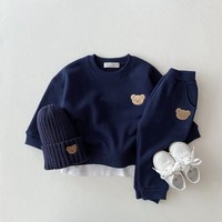 Conjunto de Ropa Deportiva para Niñas, Estilo Invernal 2021, Dos Piezas, Sudadera y Pantalones Deportivos