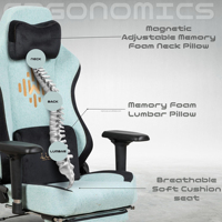 Appui-tête magnétique Gamer Confortable Luxe Professionnel Frog Lock Executive OEM Chaise de bureau d'ordinateur de jeu avec pieds