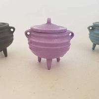 Mini pot de sorcière personnalisé avec 3 pieds - Décoration d'autel, pots à bougies