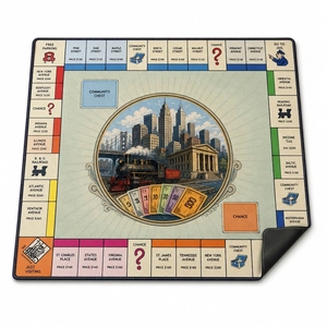 Tapete <span class=keywords><strong>de</strong></span> <span class=keywords><strong>juego</strong></span> personalizado <span class=keywords><strong>de</strong></span> 4 x 4 pies, tapete <span class=keywords><strong>de</strong></span> tela <span class=keywords><strong>de</strong></span> poliéster con base <span class=keywords><strong>de</strong></span> caucho natural y bordes cosidos para juegos <span class=keywords><strong>de</strong></span> guerra y miniaturas. - Product Image 2