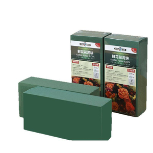 Espuma Floral Verde Húmeda, Bloque Absorbente de Agua, Suministros para Arreglos Florales, Decoración para Bodas, Año Nuevo, Navidad y Fiestas - Product Image 1