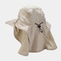 Sombrero para Bebés para Deportes al Aire Libre y Recolección de Té, Primavera Verano, Unisex, Gran Circunferencia de Cabeza, Malla de Doble Capa, 100% Algodón, con Protección de Cuello