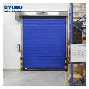 Fabric Insulated PVC Curtain Rapid Rising Fast PVC Rolling Door Latest High Speed Roller Shutter Door for Freezer Room - Product Image 5
