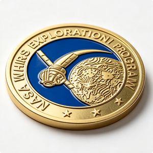 เหรียญที่ระลึก Custom Space Rover Challenge Coin ผลิตจากโลหะผสมสังกะสี งานหล่อแบบ Die Cast ของสะสมด้านอวกาศ ข้อความส่วนตัว ความรัก ภารกิจอวกาศ ของที่ระลึก - Product Image 5