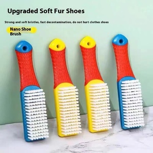 <span class=keywords><strong>Brosse</strong></span> multifonctionnelle <span class=keywords><strong>pour</strong></span> le nettoyage des chaussures Nano Planche de laine douce <span class=keywords><strong>pour</strong></span> chaussures Vêtements Conception à la main sans blessure Brosses ménagères en plastique - Product Image 5