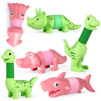 Jouets extensibles pour enfants yxs, crocodile, calmar, requin, animaux, Lalalle, ensemble souple et polyvalent pour soulager le stress