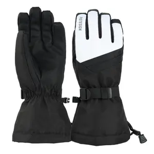 Cold Weather Waterproof Touchscreen Gloves Mens Ski Gloves Snowboard Ski Winter Glove With Long Cuff