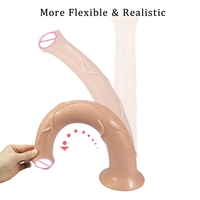 FAAK Jouets sexuels pour adultes, pénis de cheval super long de 16 pouces pour femmes